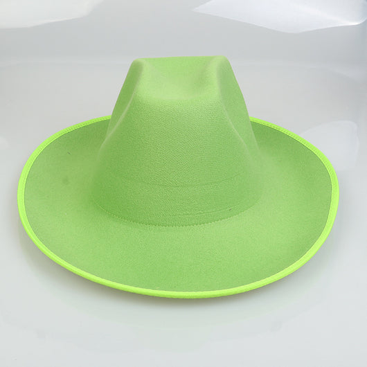 Sombrero Vaquero Occidental de Lana Premium con Ala Ancha