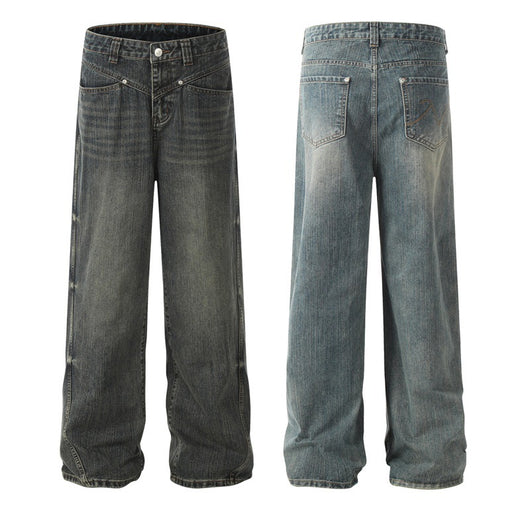 Pantalones Hombre Efecto Desgastado Corte Recto Suelto - Image 18
