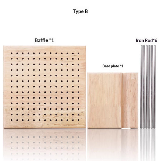 Tablero de Tejido en Madera Maciza para Cuadrados de Crochet - Image 12