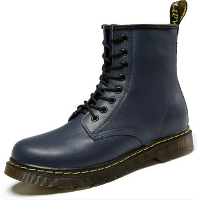 Botas Martin de Cuero Doble Capa para Pareja - Estilo Corto Unisex - Image 8