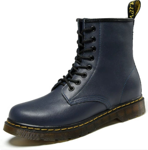 Botas Martin de Cuero Doble Capa para Pareja - Estilo Corto Unisex - Image 8