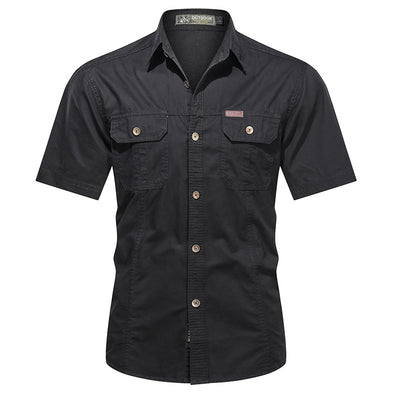 Camisa Militar de Verano Manga Corta para Hombre - Image 6