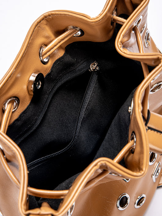 Bolso Bandolera Bucket con Remaches en Ante - Image 19