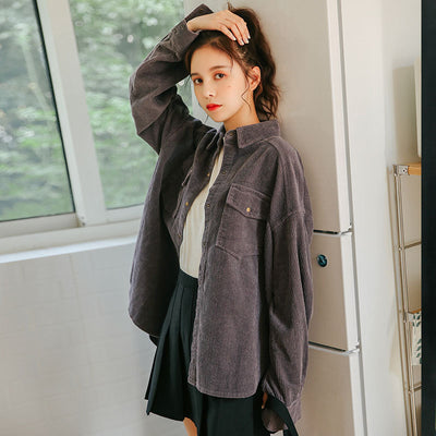 Chaleco Corduroy Retro Estilo Hong Kong para Mujer - Image 8