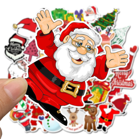 50 Pegatinas Navideñas Impermeables con Diseños Graffiti - Image 2