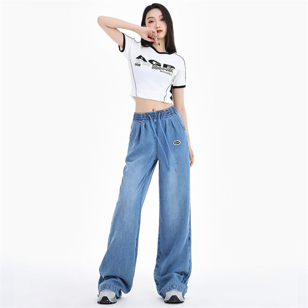 Jeans Anchos de Tencel y Seda Fría - Comodidad Ultraligera