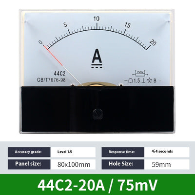 Amperímetro DC Analógico 44C2 - Medidor de Corriente de Precisión - Image 24