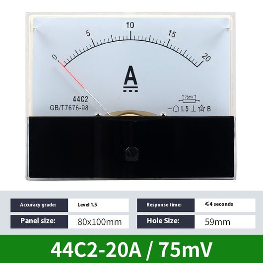 Amperímetro DC Analógico 44C2 - Medidor de Corriente de Precisión - Image 24