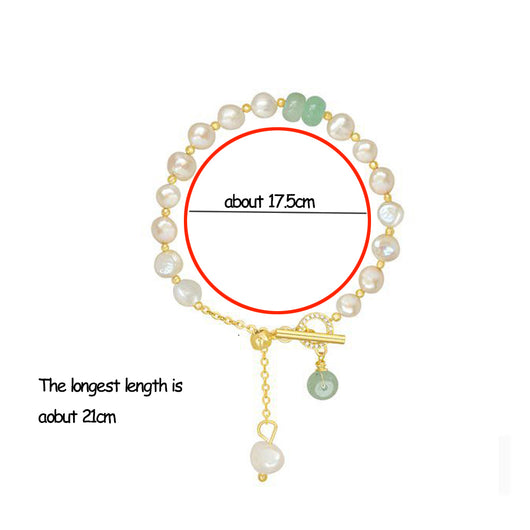Pulsera Ajustable de Perlas de Agua Dulce Irregulares para Mujer - Image 6