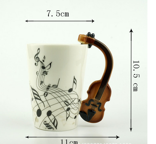 Taza de Cerámica Diseño Violín para Café, Té y Bebidas - Regalo Musical Perfecto - Image 22