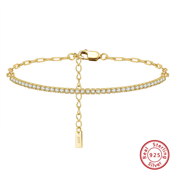 Pulsera de Plata Esterlina con Circones 4A - Elegancia y Temperamento
