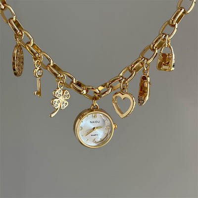 Reloj de Diamantes Estilo Coreano Delgado para Mujer - Image 3