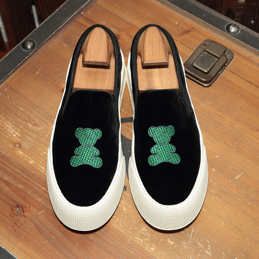 Tenis Casuales para Hombre con Bordado de Oso