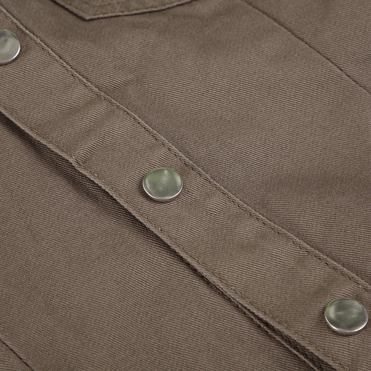 Camisa Denim Slim Fit con Solapa Plisada para Mujer - Image 12