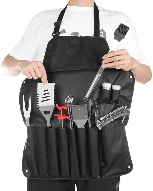 Set Completo 30 Piezas: Delantal con Bolsa, Herramientas BBQ y Accesorios de Repostería - Image 8