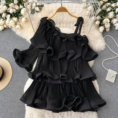 Blusa Casual de Chifón con Volantes y Mangas Acampanadas para Mujer - Image 7