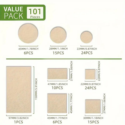 Protectores Adhesivos de Fieltro para Sillas - Anticolisión - Image 6