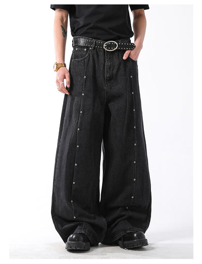 Pantalones Vaqueros Rectos Vintage Estilo Americano con Acabado Desgastado - Image 9