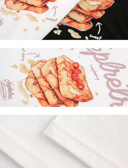 Camiseta Retro Estampada de Manga Corta para Mujer - Image 7