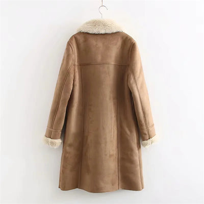 Abrigo Largo de Algodón Casual Estilo Europeo para Mujer - Image 23