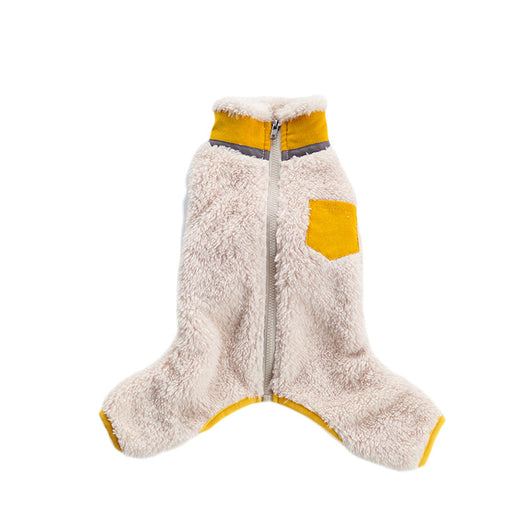 Abrigo Acolchado con Cuello Plush para Mascotas en Invierno - Image 3