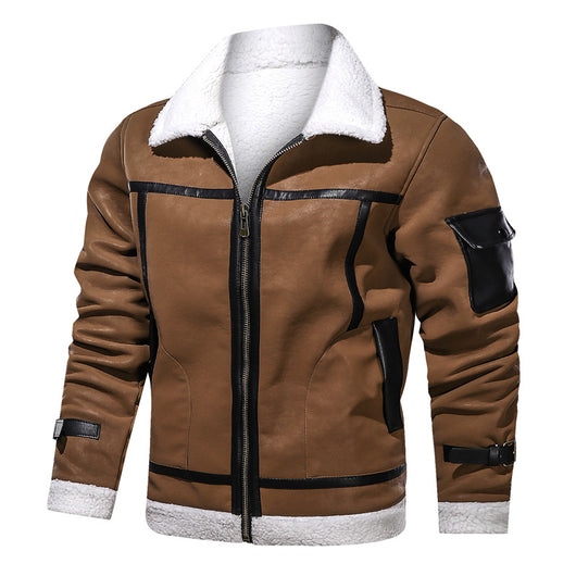 Chaqueta de Cuero Premium Estilo Europeo con Forro de Terciopelo - Image 10