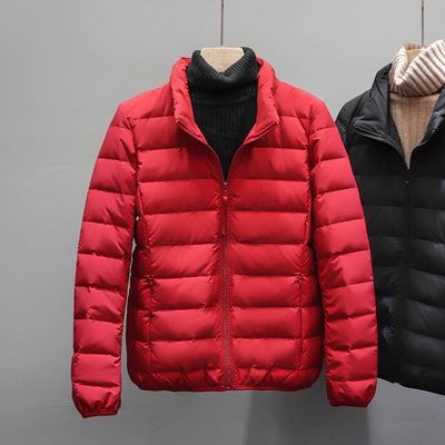 Chaqueta Acolchada Ligera para Mujer con Cuello Tipo Polo - Image 11