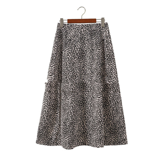 Falda Larga Suelta Estampado Leopardo y Floral Corte A - Image 7