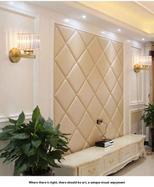 Lámpara de Pared Cristal Americano Diseño Postmoderno para Sala - Image 17
