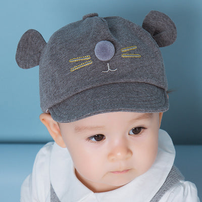 Gorro Infantil Reversible de Lana con Pompón Doble para el Sol - Image 10