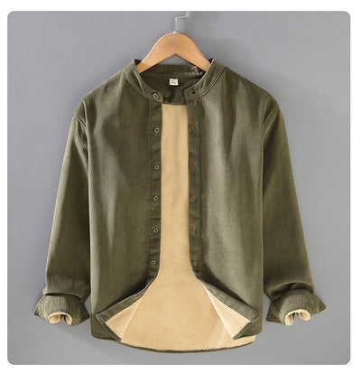 Chaqueta de Corduroy Grueso Forrada en Franela con Cuello Alto - Image 20