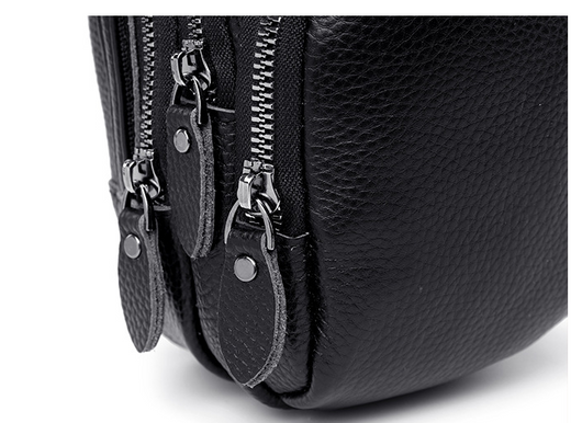 Bolso Bandolera de Cuero Multicapa - Diseño Minimalista y Funcional - Image 10