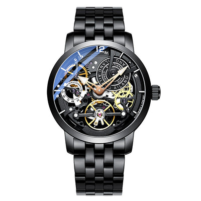 Reloj Automático Mecánico para Hombre con Esfera Transparente y Resistencia al Agua - Image 10