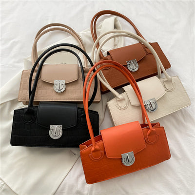 Bolso Cuadrado Pequeño Estilo Occidental con Contraste de Colores - Image 20