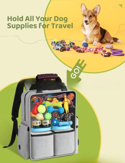 Set de Vajilla Portátil para Mascotas - Bolsa Grande de Viaje - Image 9