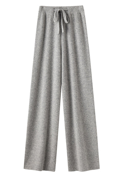 Pantalón Ancho de Lana Pura Cintura Media con Efecto Adelgazante - Image 23