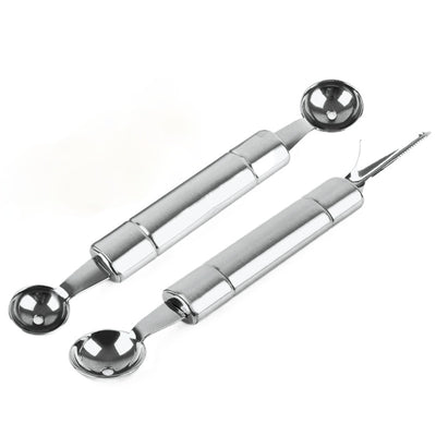 Cuchara Doble para Bolas de Frutas - Cortador de Sandía en Acero Inoxidable - Image 9