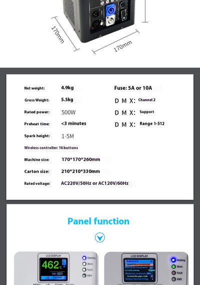 Máquina de Efectos Especiales de Chispas Electrónicas para Escenarios - Image 8