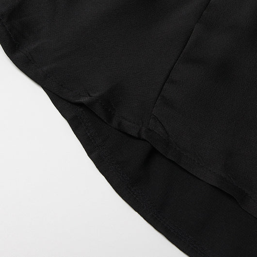 Blusa Ejecutiva de Cuello Mao con Detalles en Contraste - Image 16