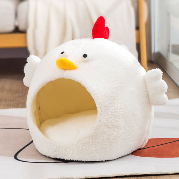Cama Térmica para Mascotas Little Lamb - Casa Acogedora con Forro Polar