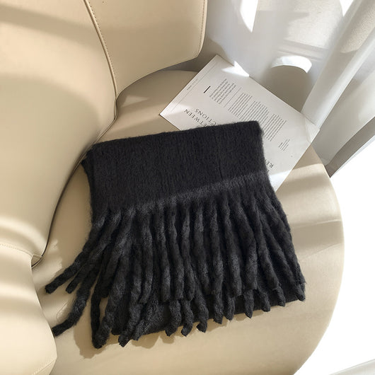 Rebozo de Cuadros con Flecos Extra Grueso para Mujer - Image 5