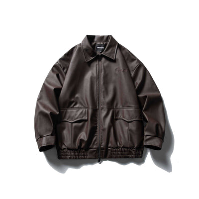 Chaqueta de Cuero para Motociclista - Estilo Clásico Masculino - Image 7
