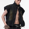 Chaleco Denim Sin Mangas para Hombre con Cuello Tipo Stand