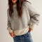 Suéter Tejido Jacquard Cuello Redondo para Otoño e Invierno