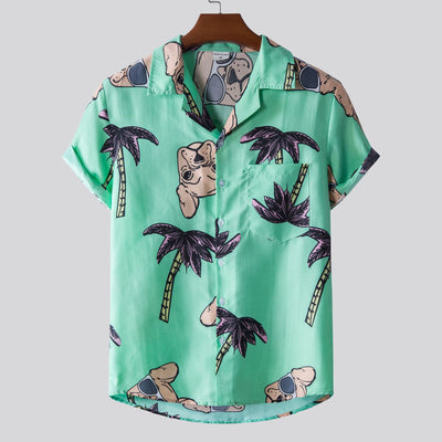 Camisa de Manga Corta Estampada para Hombre - Image 14