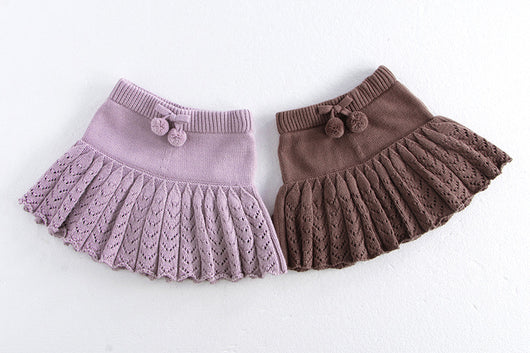 Falda Pantalón Plisada Retro Hueca para Niñas - Image 20