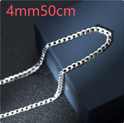 Cadena Cubana de Plata Esterlina S925 para Hombre - Collar Dominante de Clavícula - Image 18