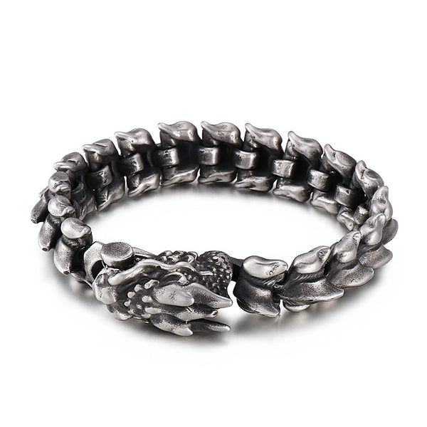 Pulsera de Titanio Estilo Punk Domineante para Hombre