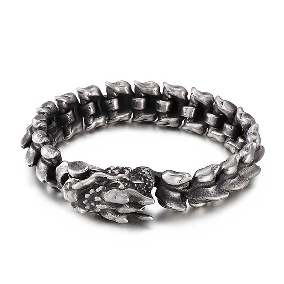 Pulsera de Titanio Estilo Punk Domineante para Hombre