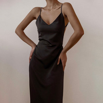 Vestido Midi Ajustado con Tirantes Sexy para Mujer - Image 8